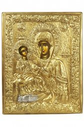 Икона Божья Матерь Троеручица писаная
