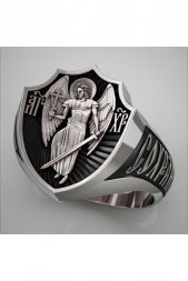Кольцо Ангел Хранитель спаси и сохрани серебряное