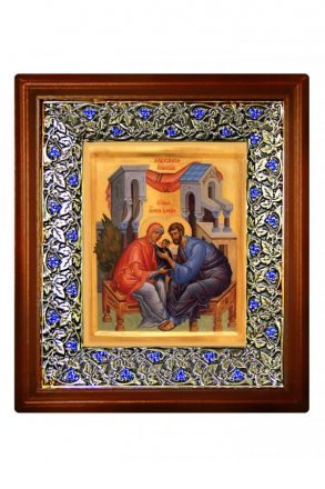 Икона Божья Матерь Ласкание Пресвятой Богородицы (26,5*29,7 см)