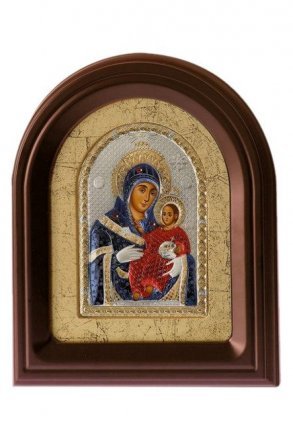Икона Божья Матерь Вифлеемская в киоте с эмалью 41*33 см см