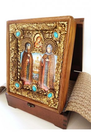 Икона Петр и Феврония Муромские 23*19 см