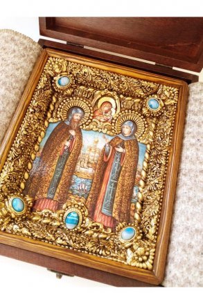 Икона Петр и Феврония Муромские 23*19 см