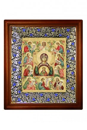 Икона Божьей Матери Знамение Курская-Коренная (21*24 см)