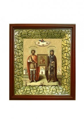 Икона Дмитрий и Евфросиния (26,5*29,7 см)
