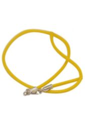 Шнурок для крестика хлопок цвет желтый