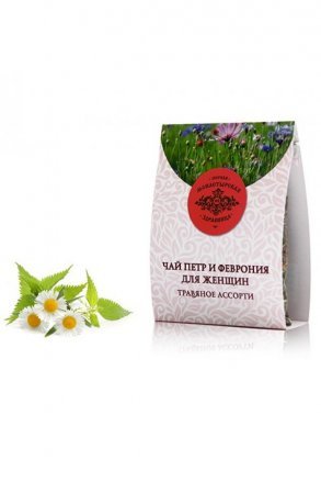 Монастырский чай Пётр и Феврония (женский) (сбор трав) 80 г