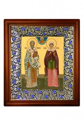Икона Киприан и Устинья (21*24 см)