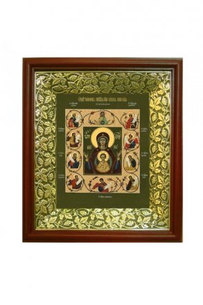Икона Божьей Матери Знамение Курская-Коренная (26,5*29,7 см)