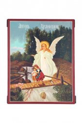 Икона Ангел Хранитель рукописная 17 на 21