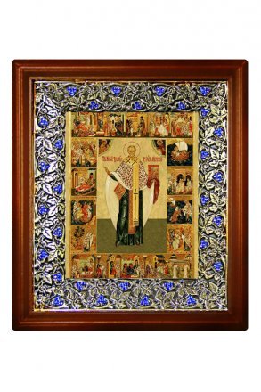 Икона Николай Мирликийский (21*24 см)