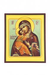 Икона Божья Матерь Владимирская рукописная ковчег 18 на 21