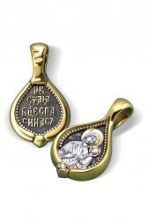 Нательный образок Тихвинская икона БМ