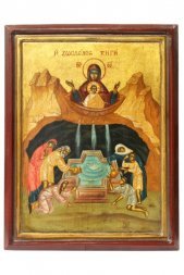 Икона Божья Матерь Живоносный Источник писаная