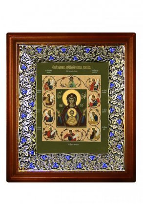 Икона Божьей Матери Знамение Курская-Коренная (21*24 см)