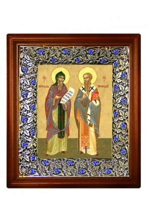 Икона Кирилл и Мефодий (26,5*29,7 см)