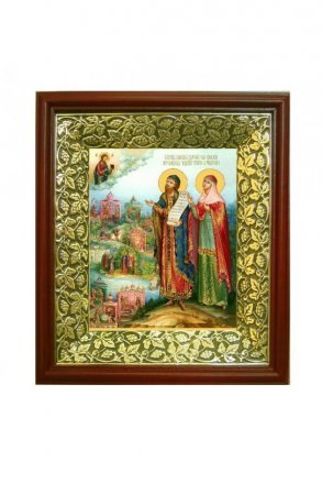 Икона Петр и Феврония Муромские (21*24 см)