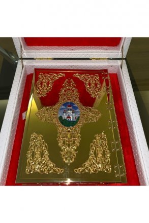 Эксклюзивная Православная Библия из золота ручной работы