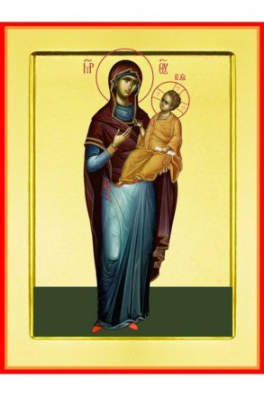 Икона Божьей Матери Одигитрия ростовая