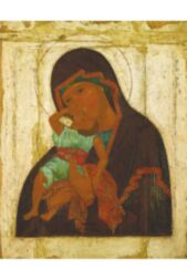 Икона Божья Матерь Взыграние Младенца (копия старинной)