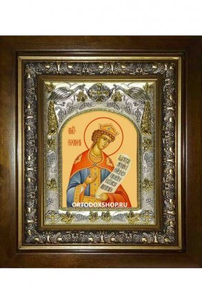 Икона Иосиф Прекрасный, 14x18 см, в деревянном киоте 20х24 см