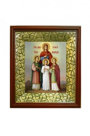 Икона Вера, Надежда, Любовь и мать их София (21*24 см)