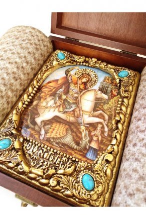 Икона Георгий Победоносец 19*14 см