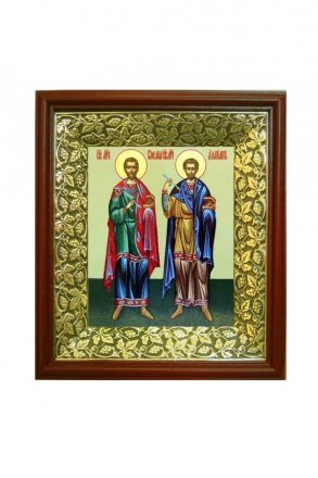 Икона Косьма и Дамиан (26,5*29,7 см)