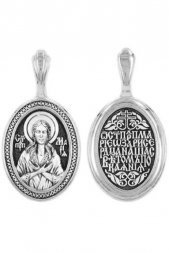 Подвеска серебряная Мария Египетская